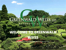 Tablet Screenshot of greenwaldweiss.com